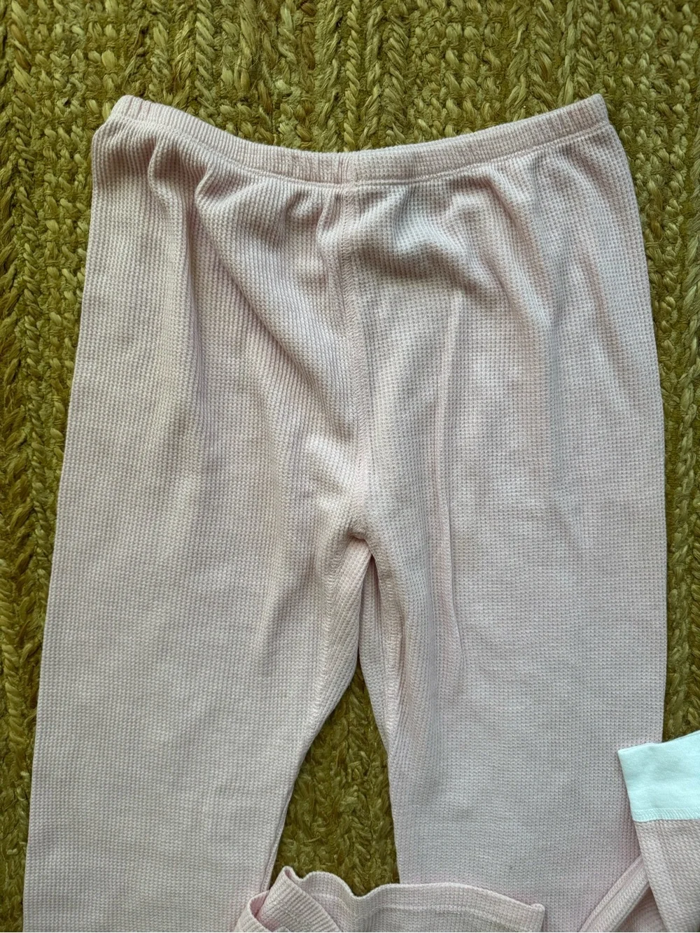 Girls, waffle knit, thermal pajamas, set sz 14/16